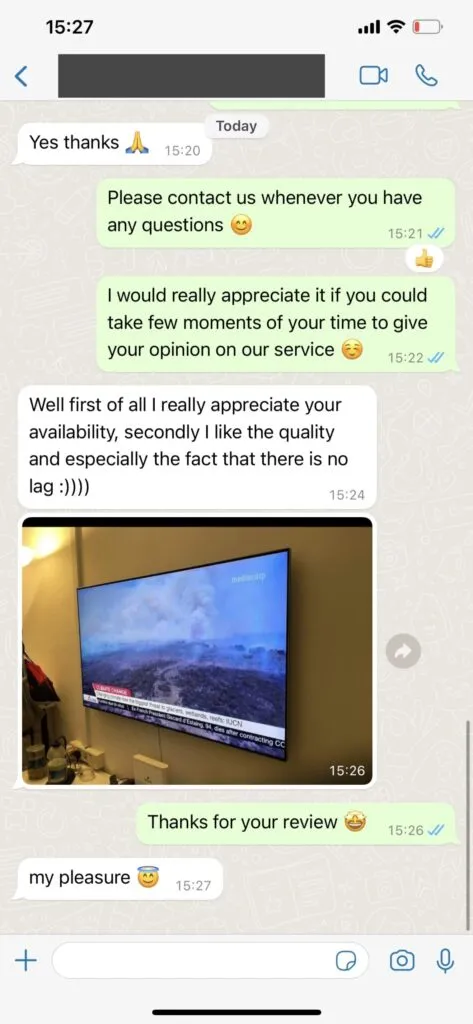 VocoTV IPTV WhatsApp setup 2